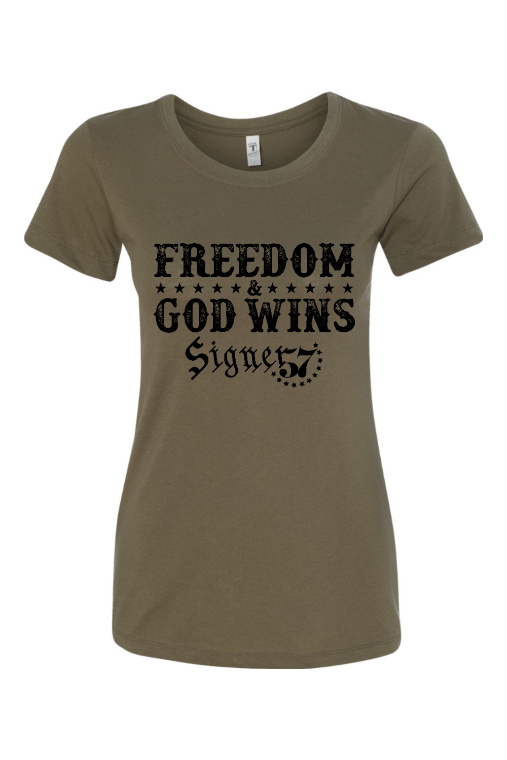 Women's T-Shirt - Freedom & God Wins