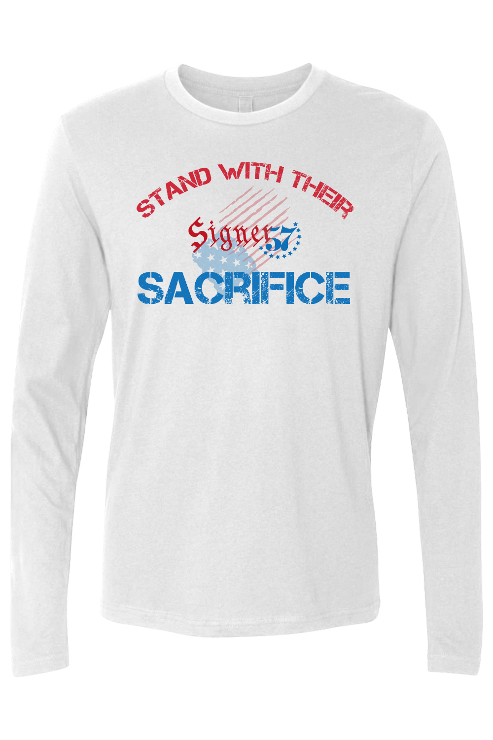 UNISEX Long Sleeve Shirt - Stand With Their Sacrifice