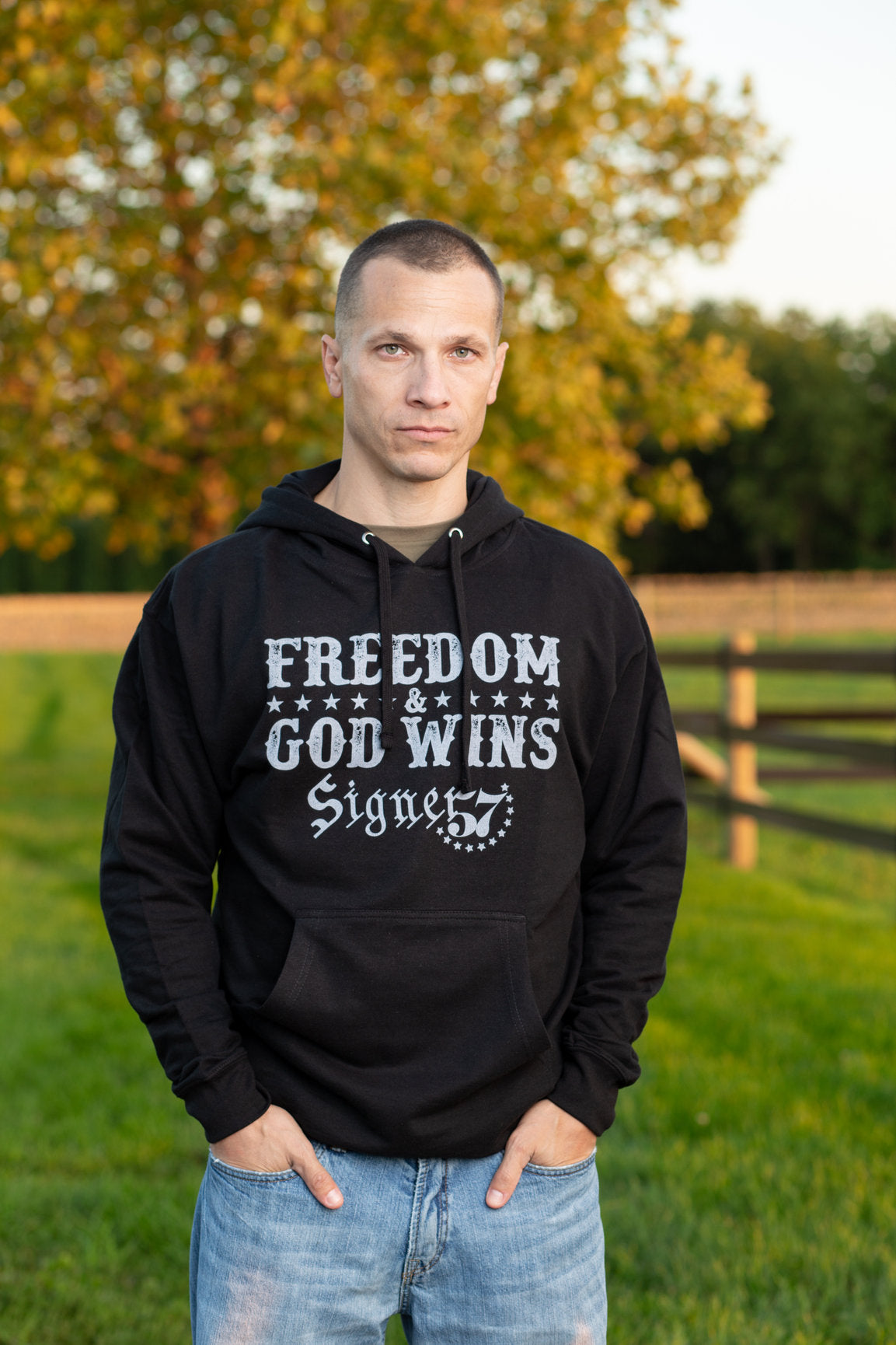 UNISEX Hoodie - Freedom & God Wins