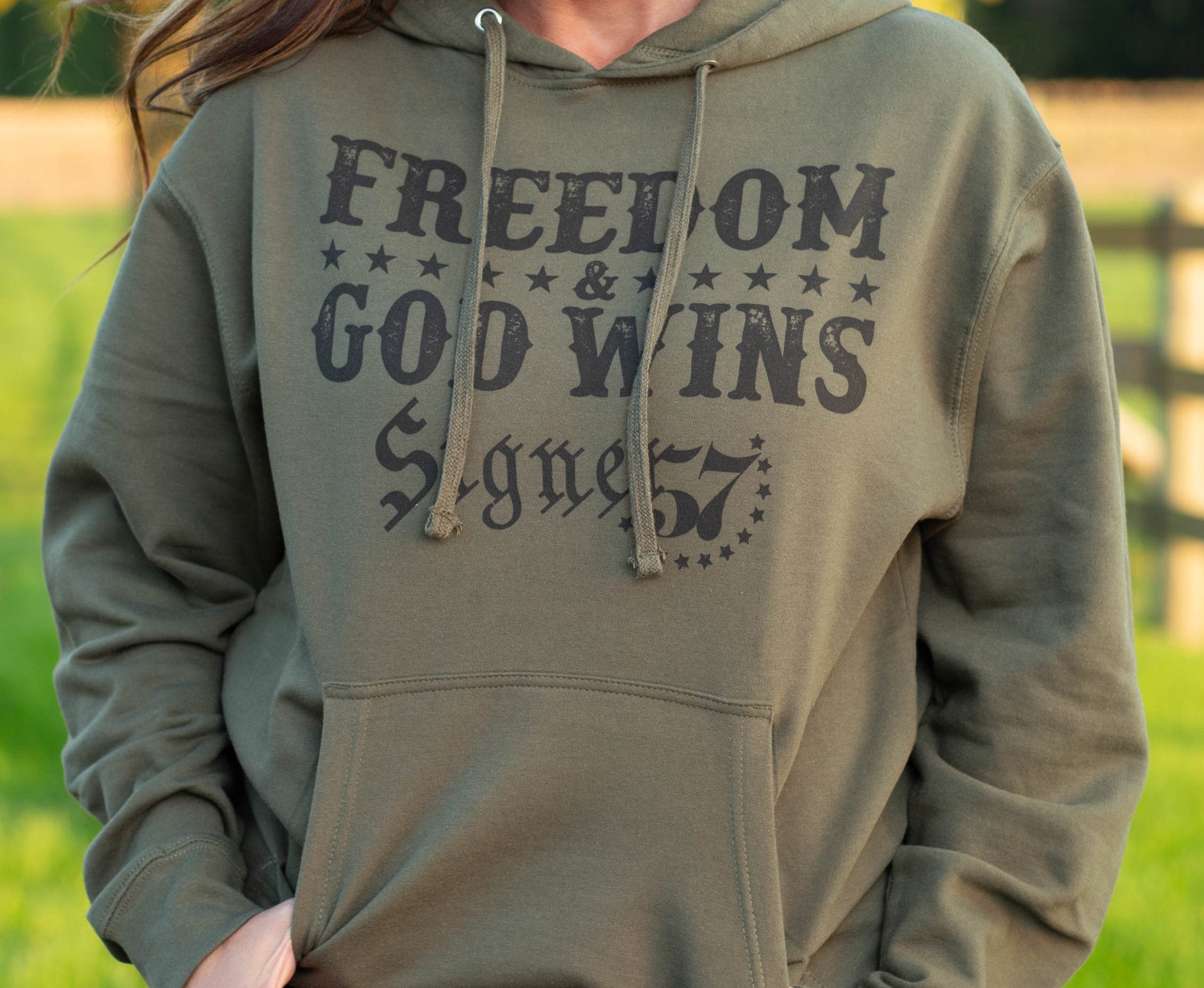 UNISEX Hoodie - Freedom & God Wins