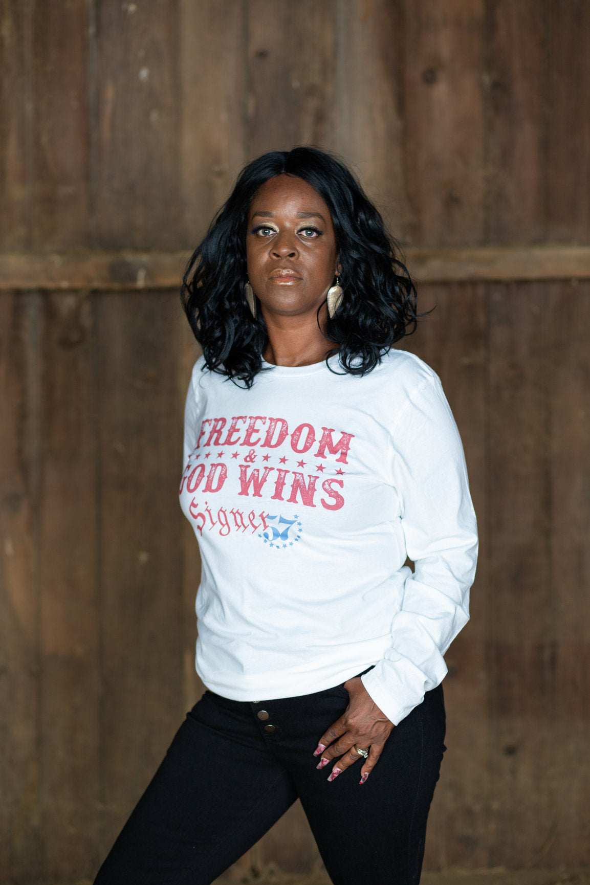 UNISEX Long Sleeve Shirt - Freedom & God Wins