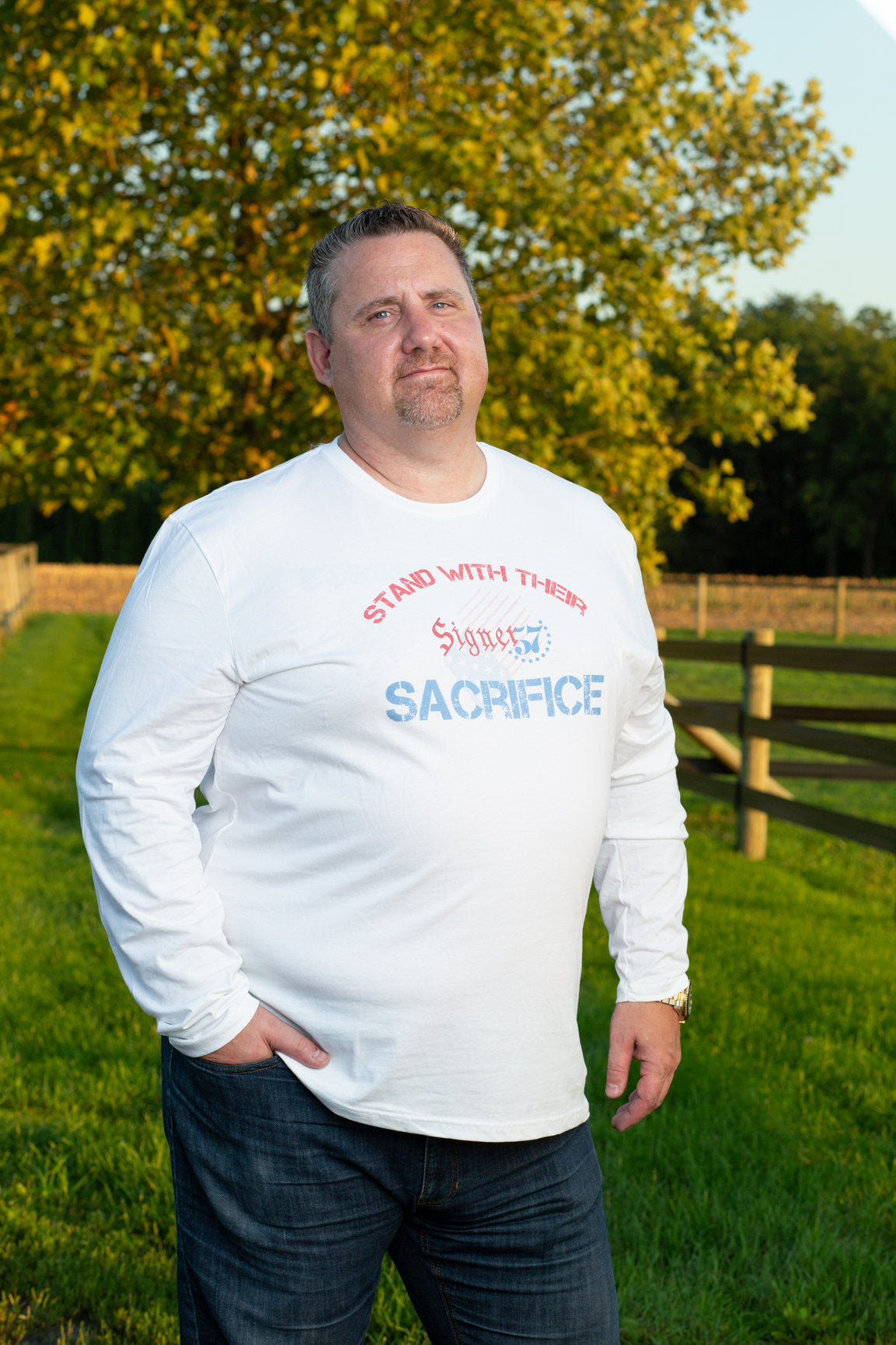 UNISEX Long Sleeve Shirt - Stand With Their Sacrifice