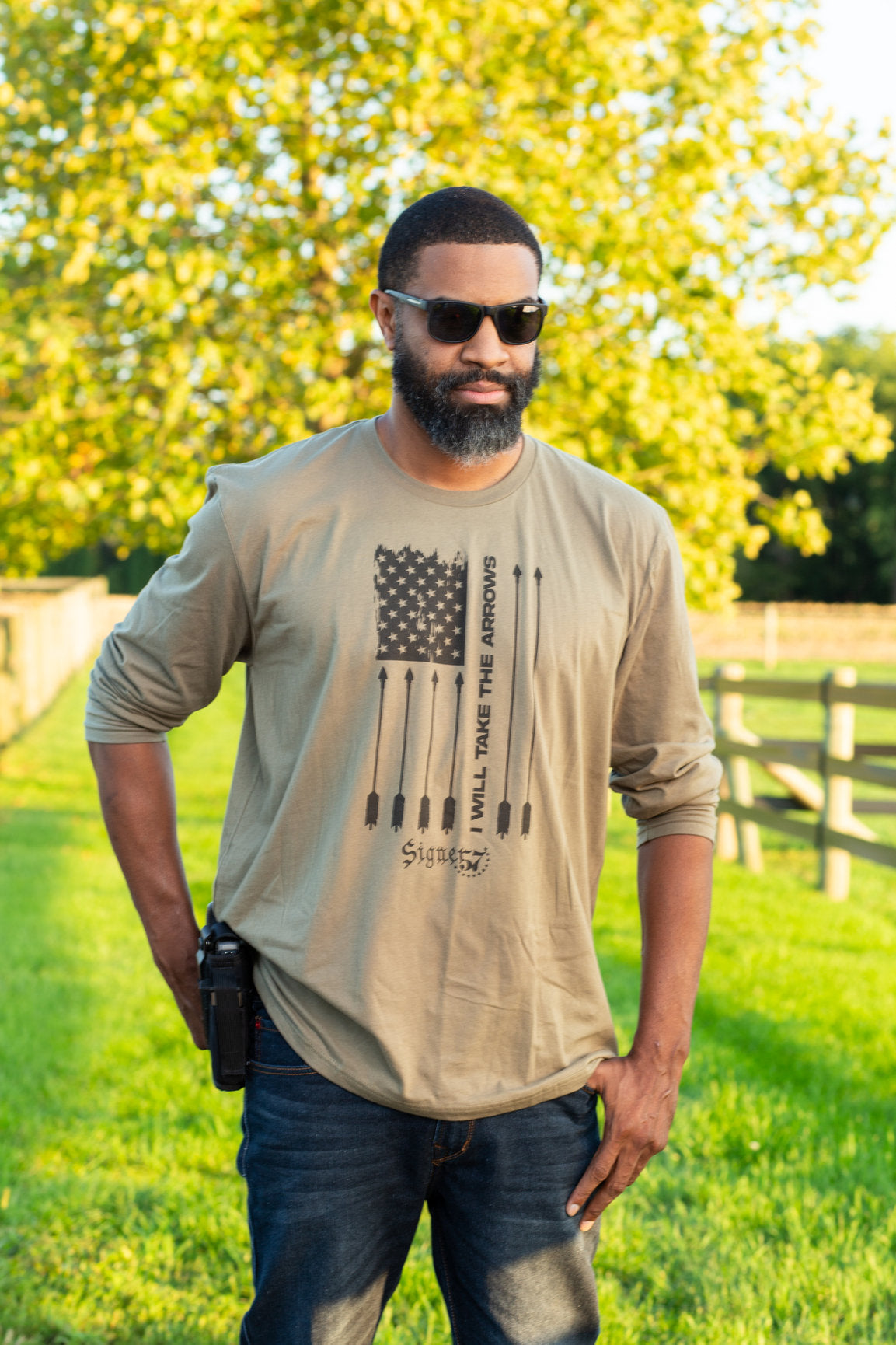 UNISEX Long Sleeve Shirt - I Will Take the Arrows