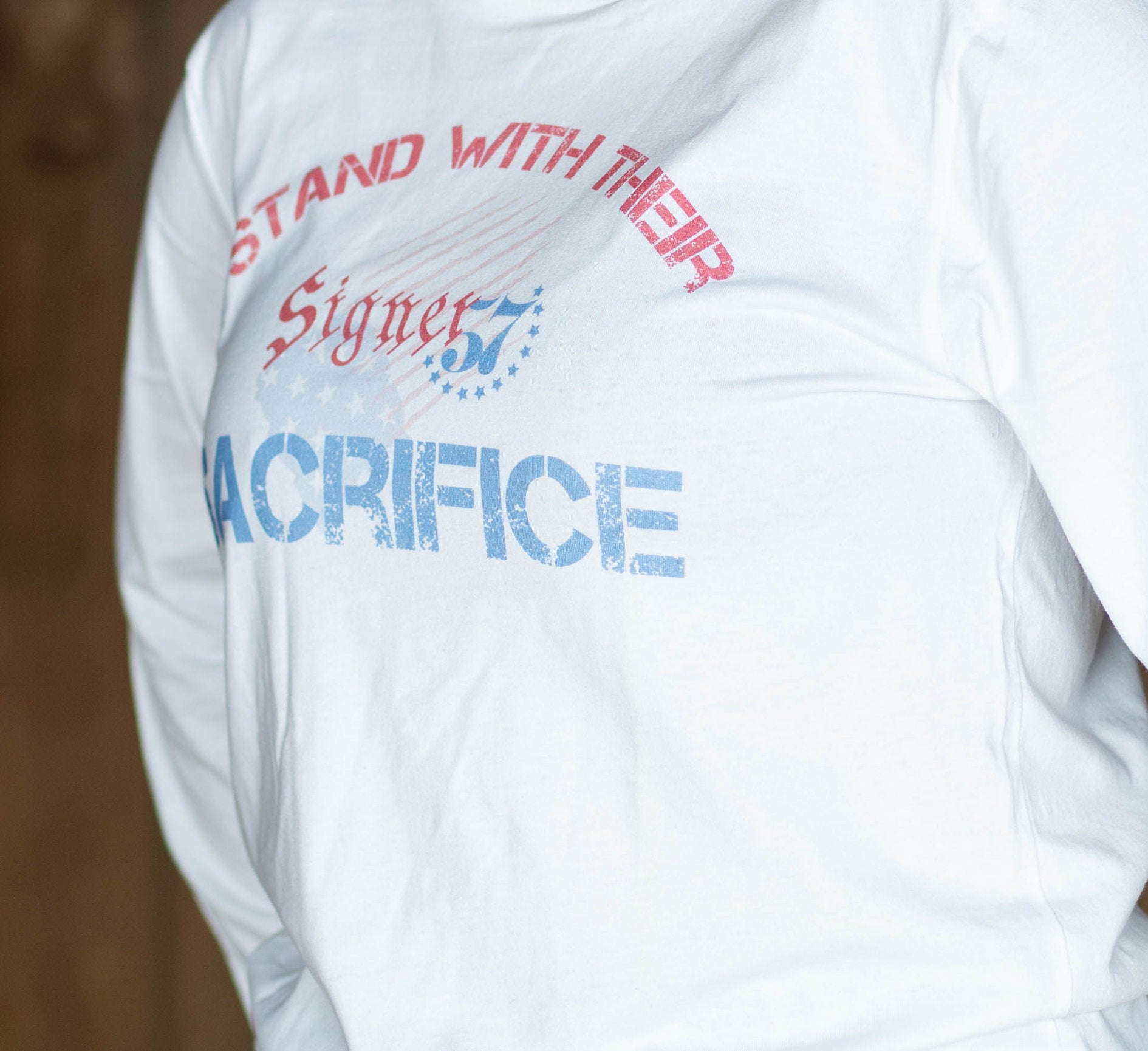 UNISEX Long Sleeve Shirt - Stand With Their Sacrifice