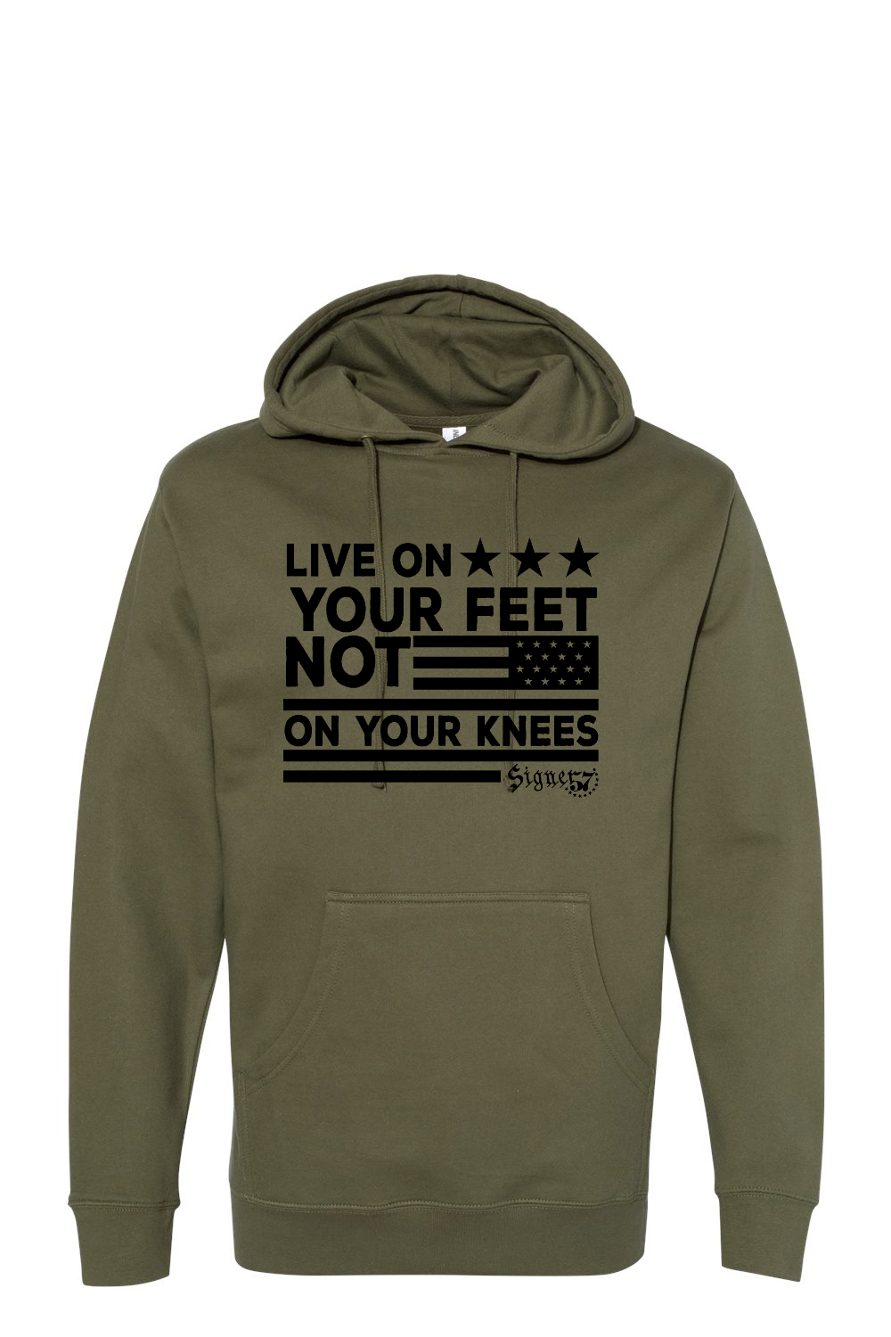 UNISEX Hoodie - Live On Your Feet Not On Your Knees