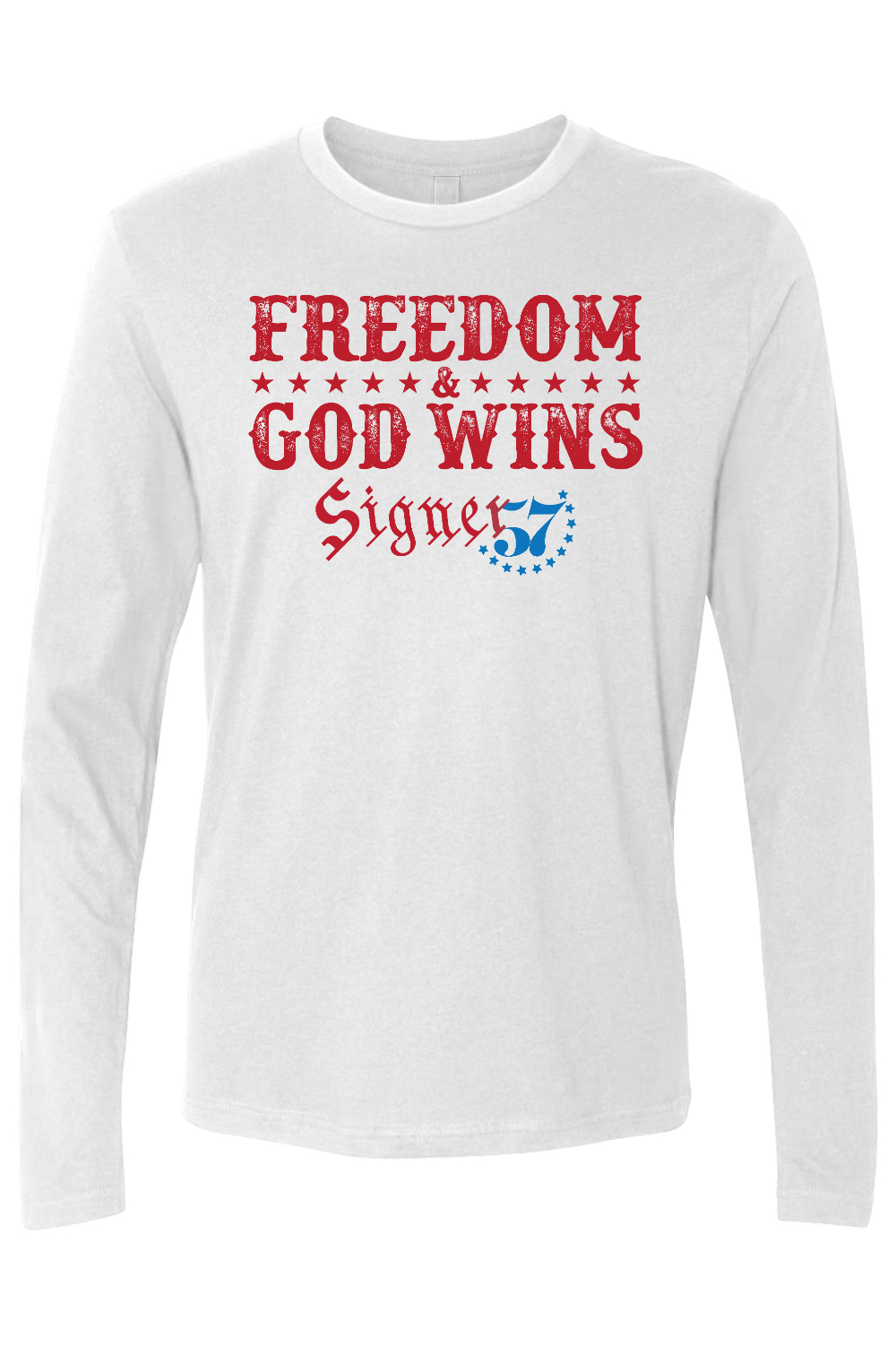 UNISEX Long Sleeve Shirt - Freedom & God Wins